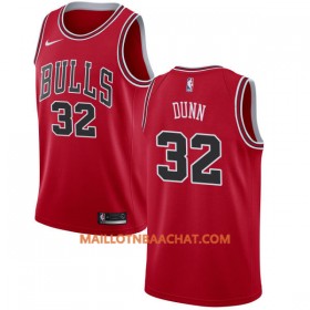 Maillot NBA Chicago Bulls Kris Dunn 32 Nike 2017-18 Rouge Swingman - Homme